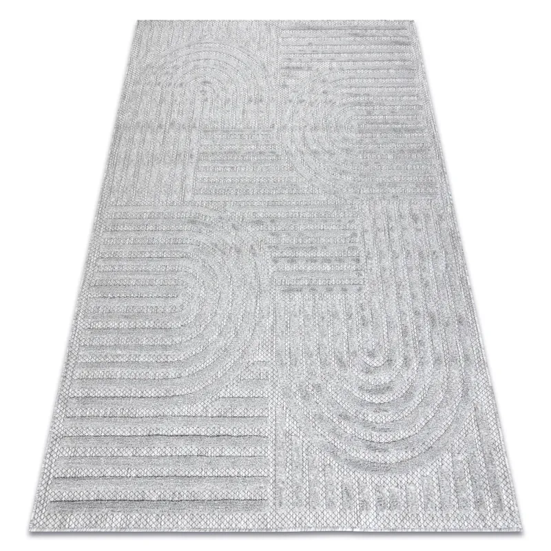 SANTO Geometric Grey Rug