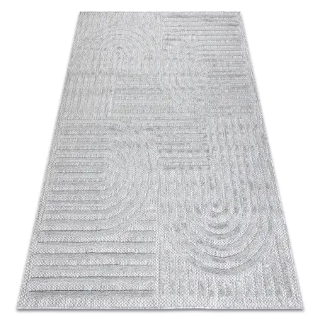 SANTO Geometric Grey Rug