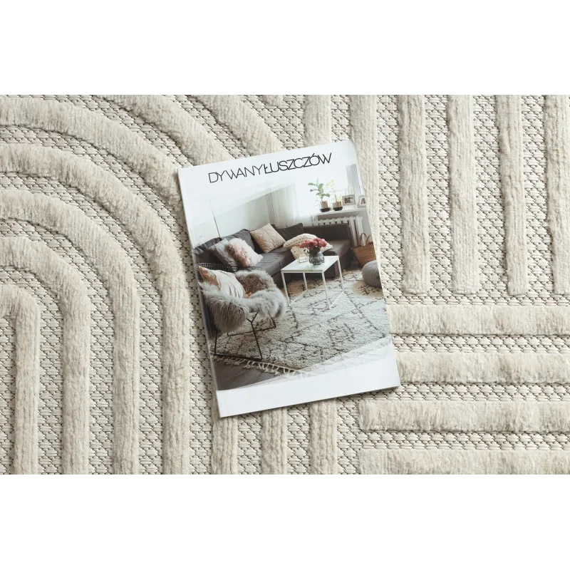 SANTO Geometric White Rug