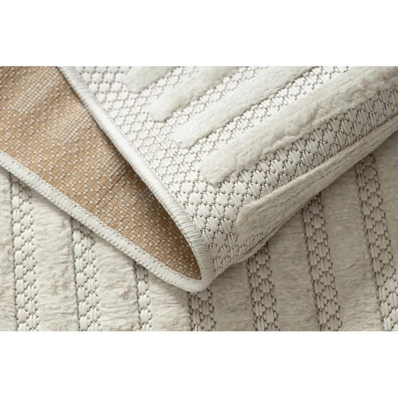 SANTO Geometric White Rug