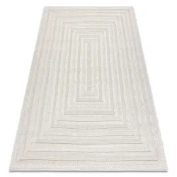 SANTO Jute Cord Rug 0999 Geometric White