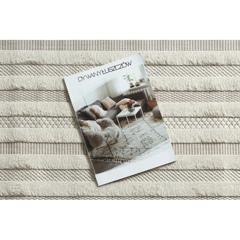 SANTO Geometric White Sisal Rug