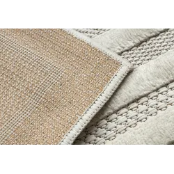 SANTO Geometric White Sisal Rug