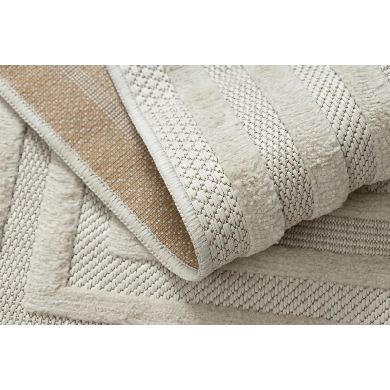 SANTO Geometric White Sisal Rug