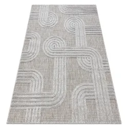 SANTO Jute Cord Rug 1001 Geometric Gray