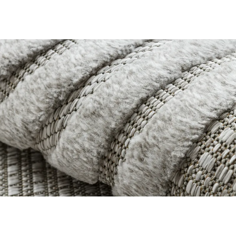 SANTO Geometric Grey Sisal Rug
