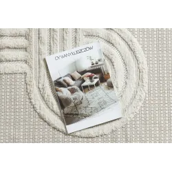 SANTO Geometric White Sisal Rug Premium