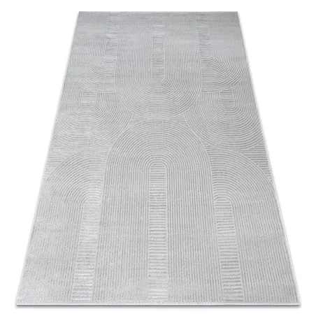 BALANCE 9086 geometric grey rug, modern design, structural