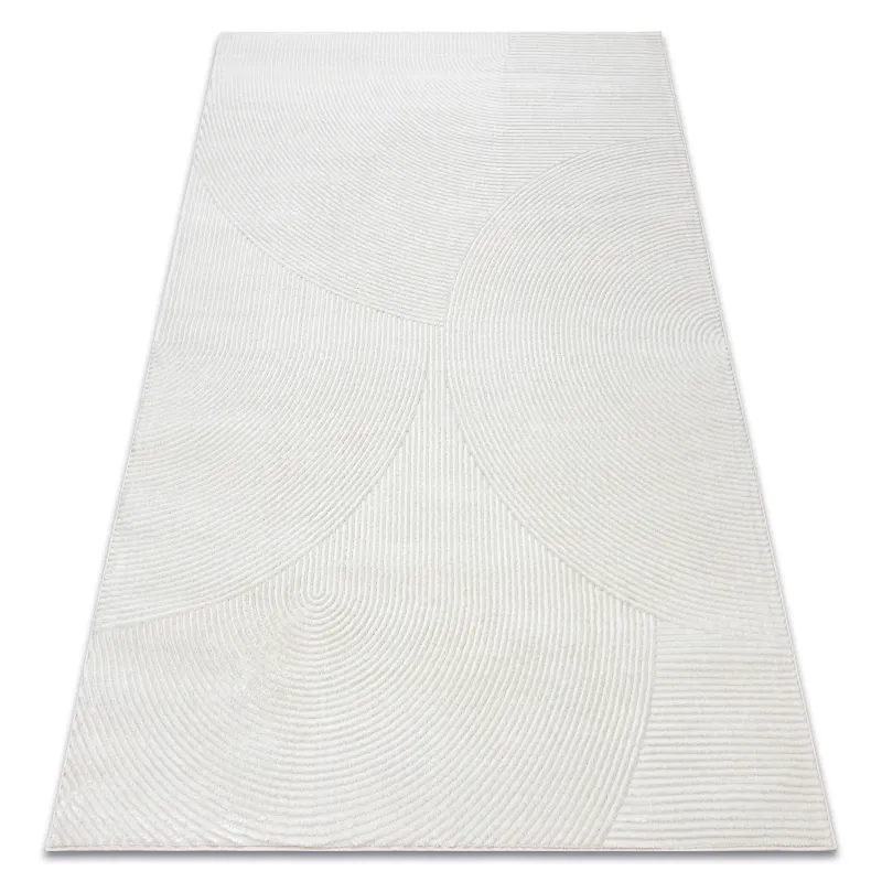 BALANCE 0194 Cream geometric rug, stylish and modern for living room