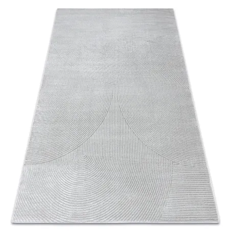 BALANCE 0194 Grey geometric rug, modern carpet for living room