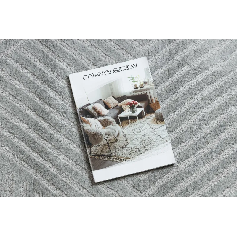 BALANCE 1503 grey rug, textured and glamorous for home decor