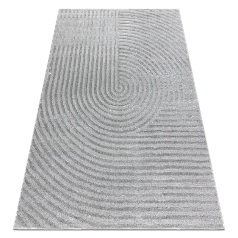BALANCE 1921 geometric rug in grey, modern design for contemporary spaces