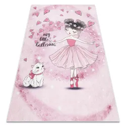 BAMBINO 2185 Washable Kids Rug Pink
