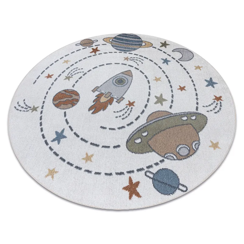 BONO 8288 Space Cosmos Round Rug