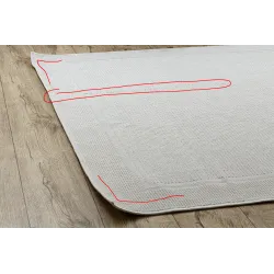 TIMO 5979 White Sisal Border Outdoor Rug