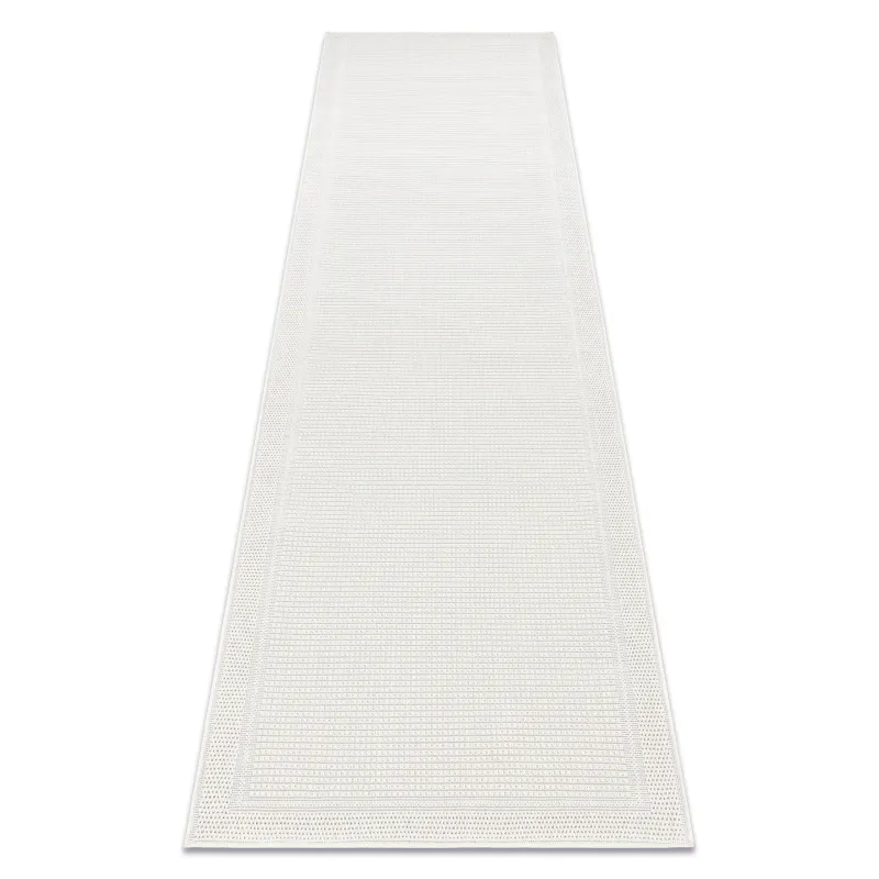 TIMO 5979 White Sisal Border Outdoor Runner