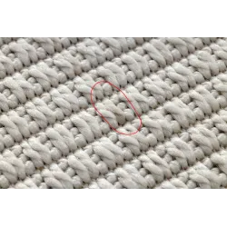 TIMO 5979 Outdoor White Bordered Rug