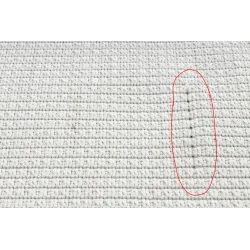 TIMO 5979 Outdoor White Bordered Rug