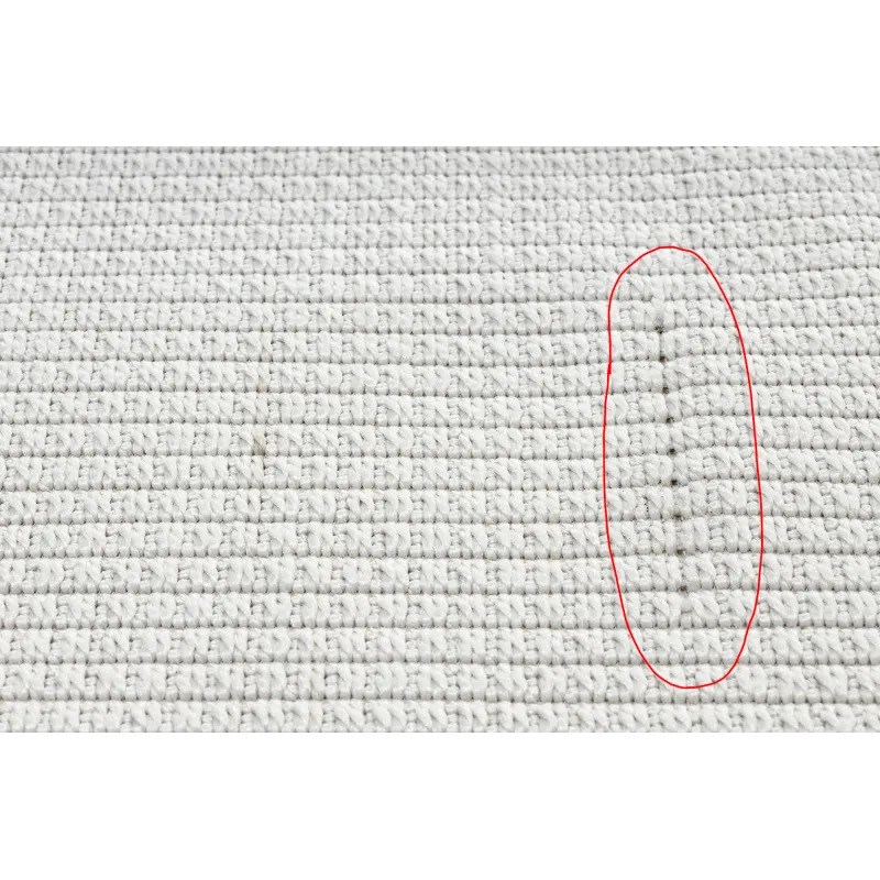 TIMO 5979 Outdoor White Bordered Rug