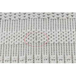 TIMO 5979 Outdoor White Bordered Rug