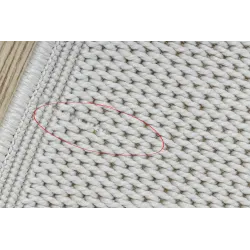 TIMO 5979 Outdoor White Bordered Rug