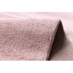 SOFTY pink rug, easy to clean and stain-resistant