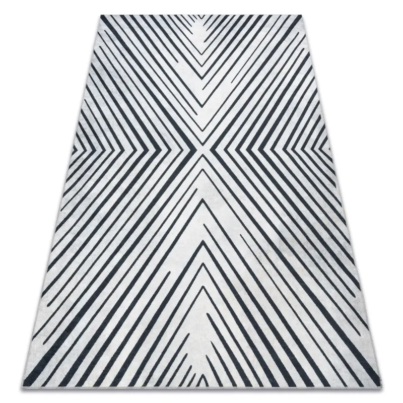 ANDRE 2381 Washable Geometric Rug