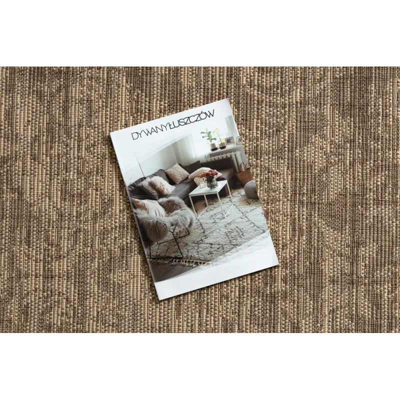 Stylish sisal rug FLOORLUX 20211 in coffee shades, perfect for interiors