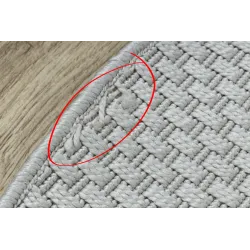 Round Outdoor Sisal Rope Rug TIMO 6272 White