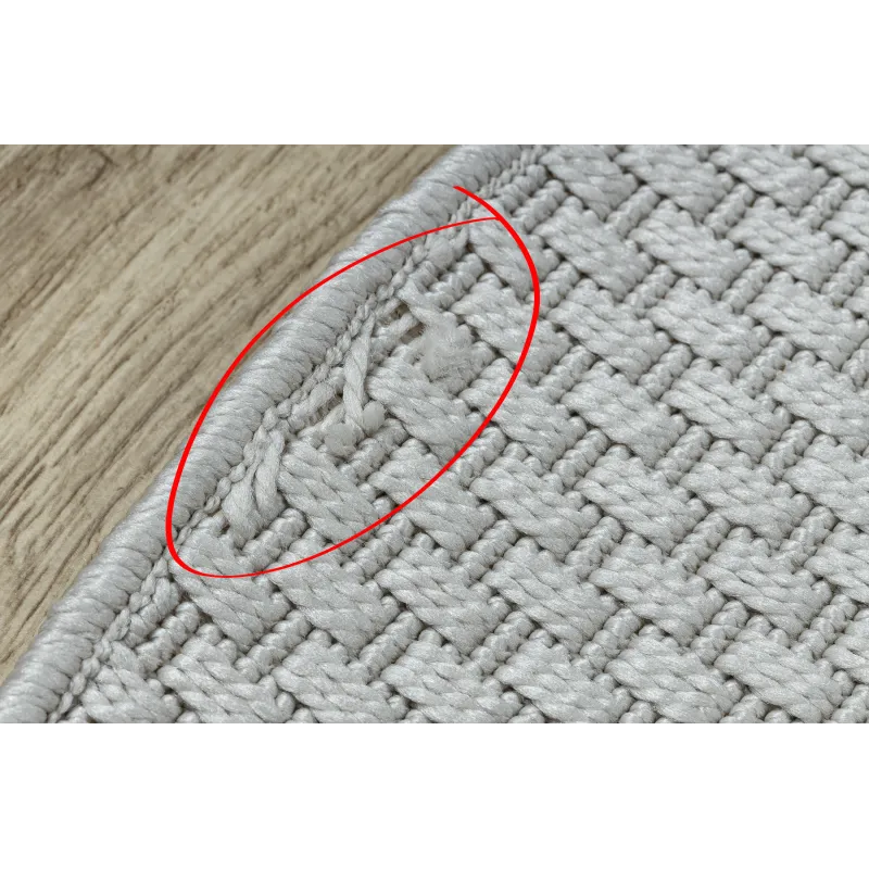 Round Outdoor Sisal Rope Rug TIMO 6272 White