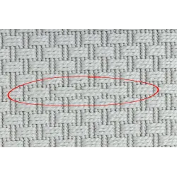 Round Outdoor Sisal Rope Rug TIMO 6272 White