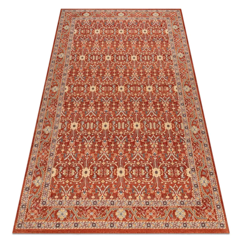 LEGEND 468 Wool Rug Red Frame Ornament