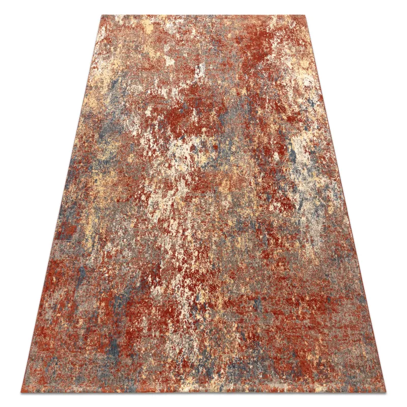LEGEND 468 Wool Rug Red Geometric Abstract