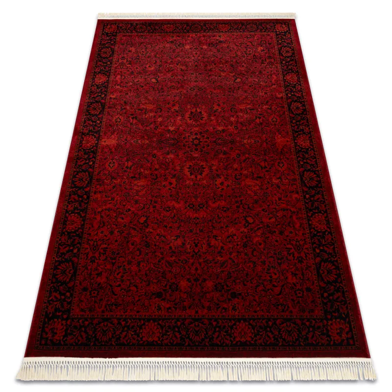 ORIENT 5125 Burgundy Frame Rug, classic design, perfect for living rooms
