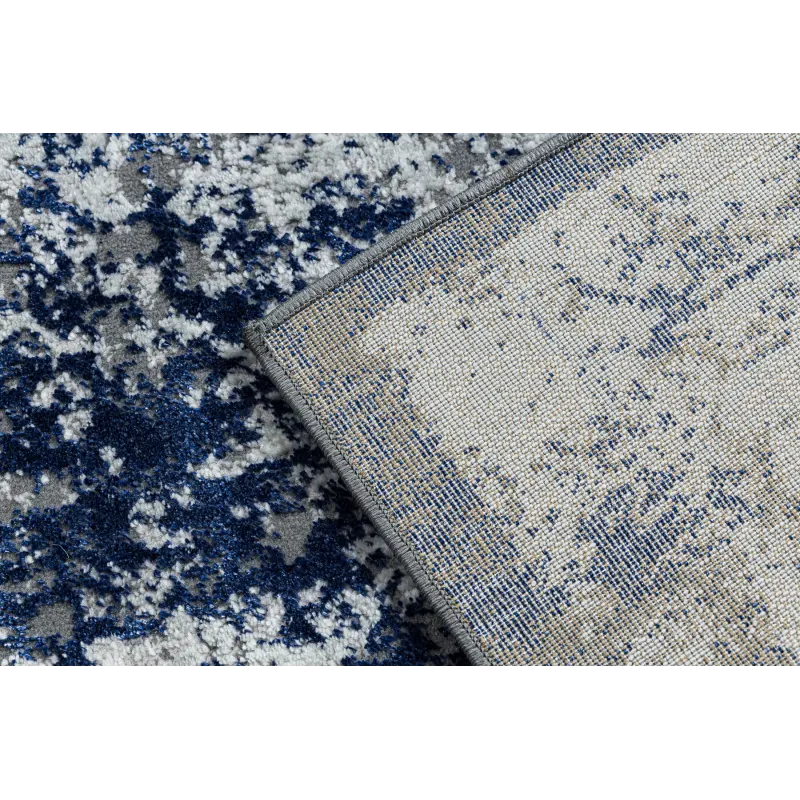 Structured ALLURE 1959 rug, elegant and modern in white and blue tones