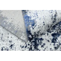 Glamorous rug for living room in white and blue, perfect for modern interiors