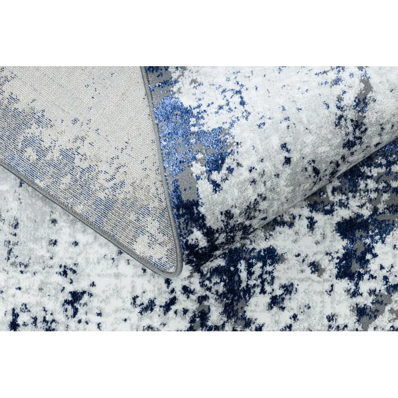 Glamorous rug for living room in white and blue, perfect for modern interiors