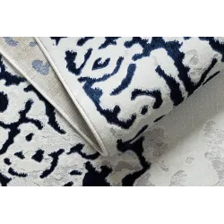 Rug for living room in white and blue, modern and stylish design