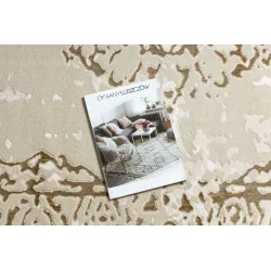 Stylish cream and gold rug, perfect for modern interiors