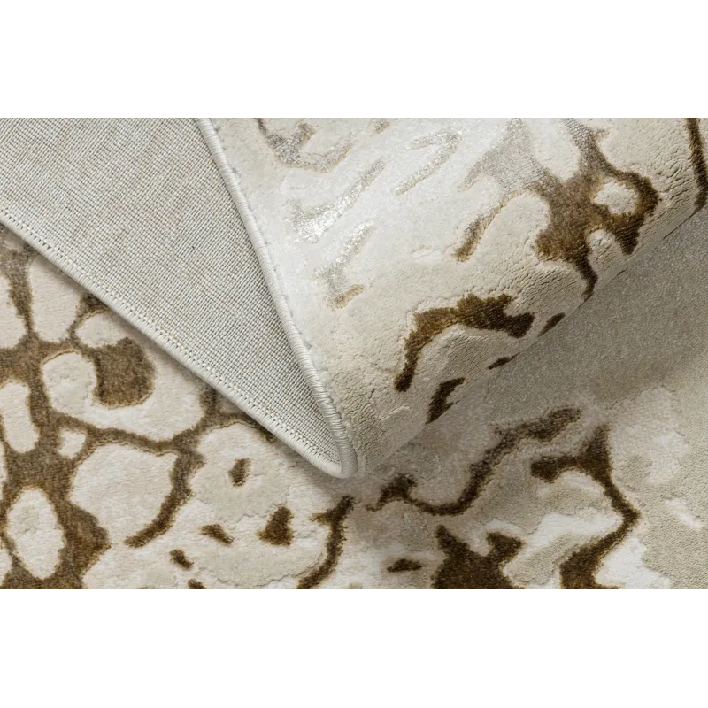 Modern rug for the living room in cream and gold tones