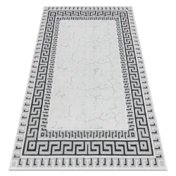 ALLURE 1960 Greek Key Rug White/Grey