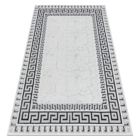 ALLURE 1960 Greek Key Rug in white and grey, stylish and structured design