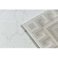 Structured rug with elegant design, great for living room or bedroom