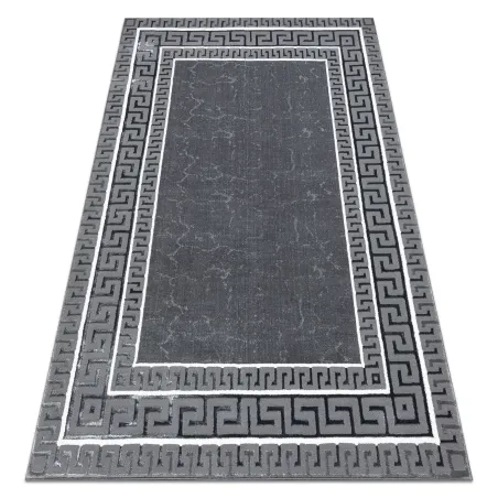 ALLURE 1960 Greek Key Rug, stylish grey design, modern carpet
