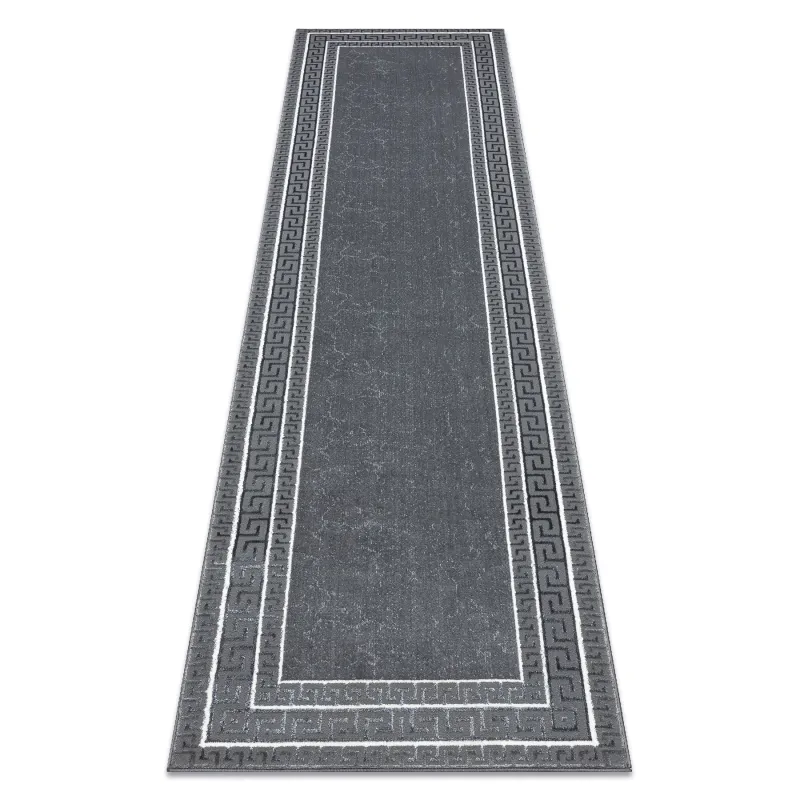 ALLURE 1960 Grey Runner Rug, stylish and structured design for modern interiors