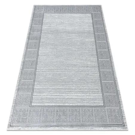 Light grey structured rug, a stylish addition for modern interiors