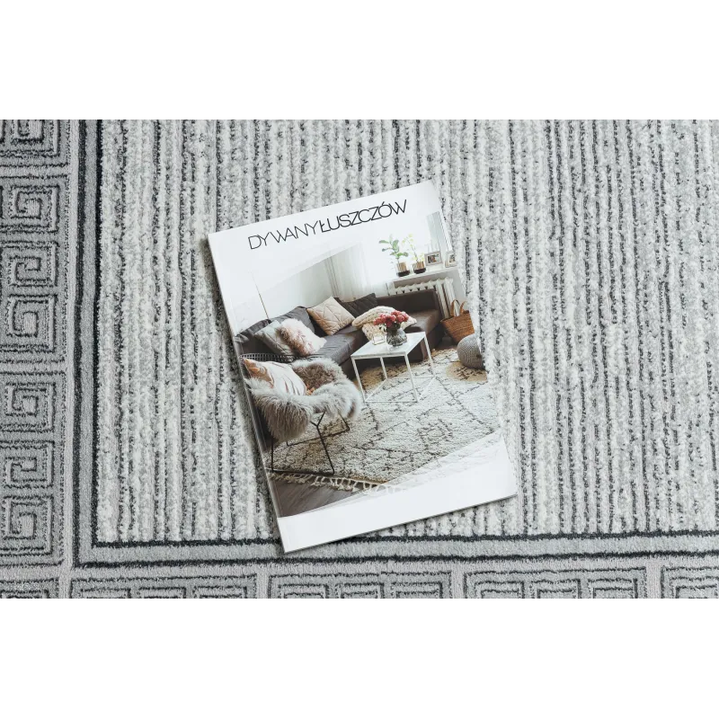 Elegant light grey rug, perfect for contemporary home decor