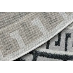 ALLURE 1960 round rug with structured material, elegant glamour style