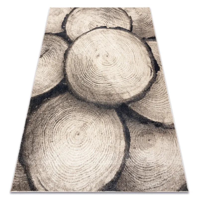 FUSION 9612 cream beige modern rug with a stylish abstract design