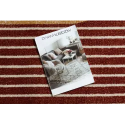 Modern FUSION 0810 rug in beige and terracotta colors, geometric style